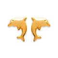 Coque de Nacre Puces d'oreilles plaqué or 249431