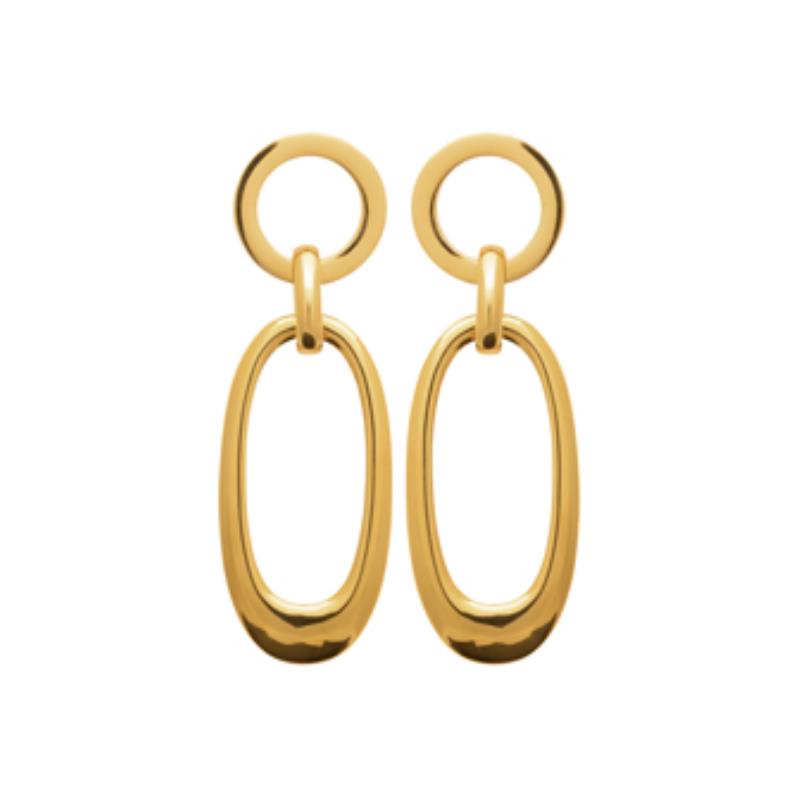 Izee Boucles d'oreilles acier doré 3116409