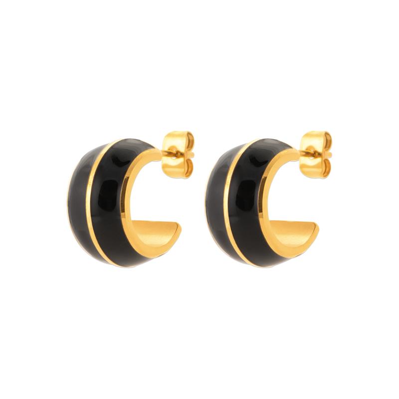 Izee Créoles acier doré 3608509
