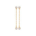 Coque de Nacre Boucles d'oreilles pendantes plaqué or 2599410