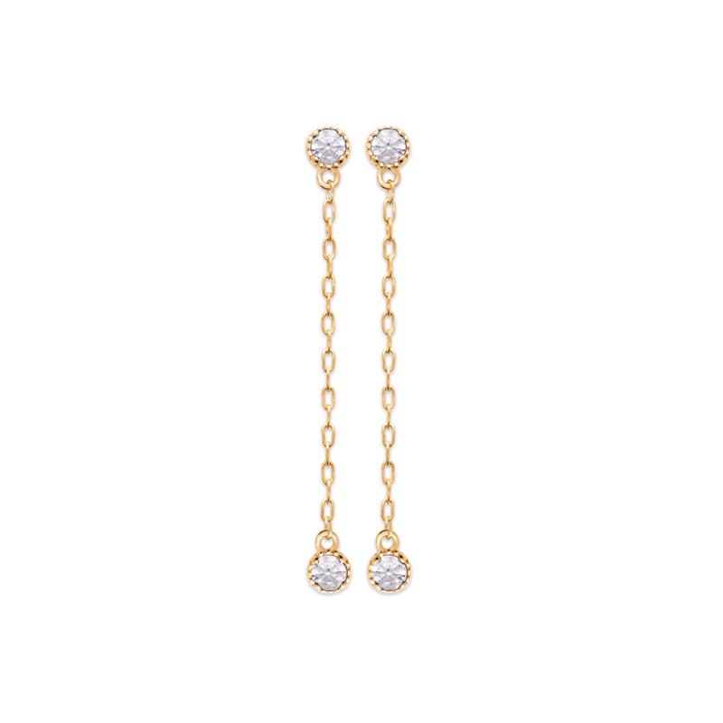 Coque de Nacre Boucles d'oreilles pendantes plaqué or 2599410