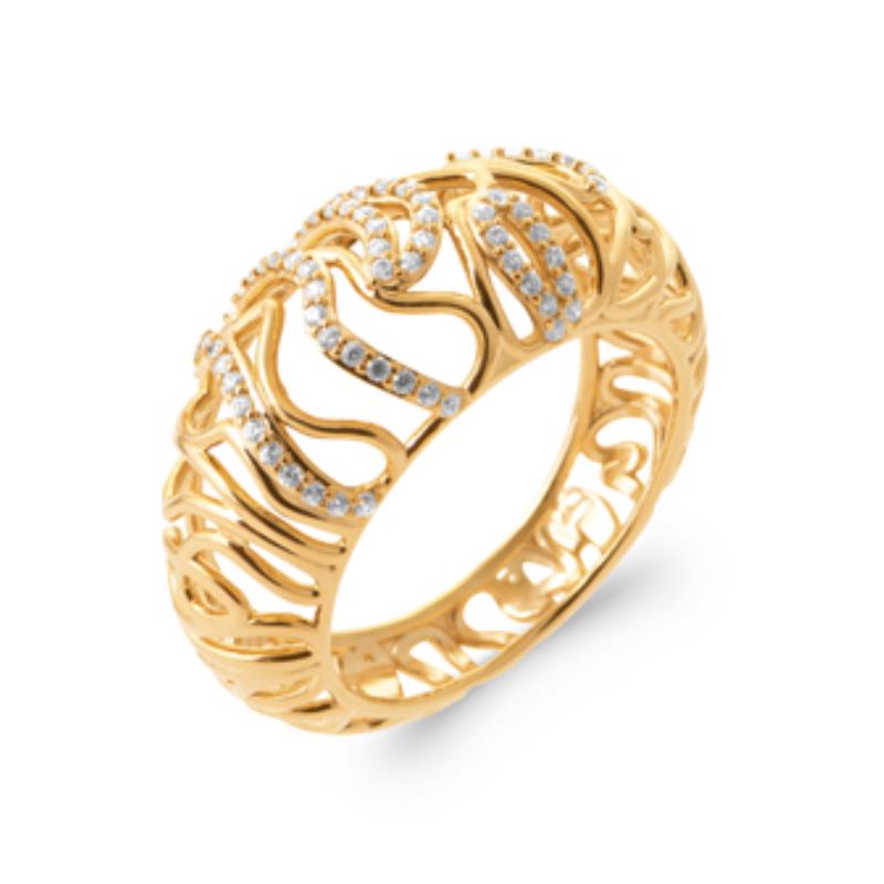Coque de Nacre Bague plaqué or 2996910