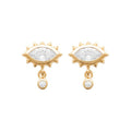 Coque de Nacre Boucles d'oreilles pendantes plaqué or 23038310