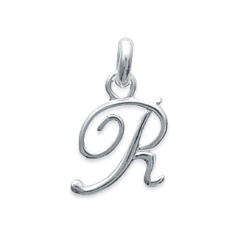 Coque de Nacre Pendentif initiale argent 748115518