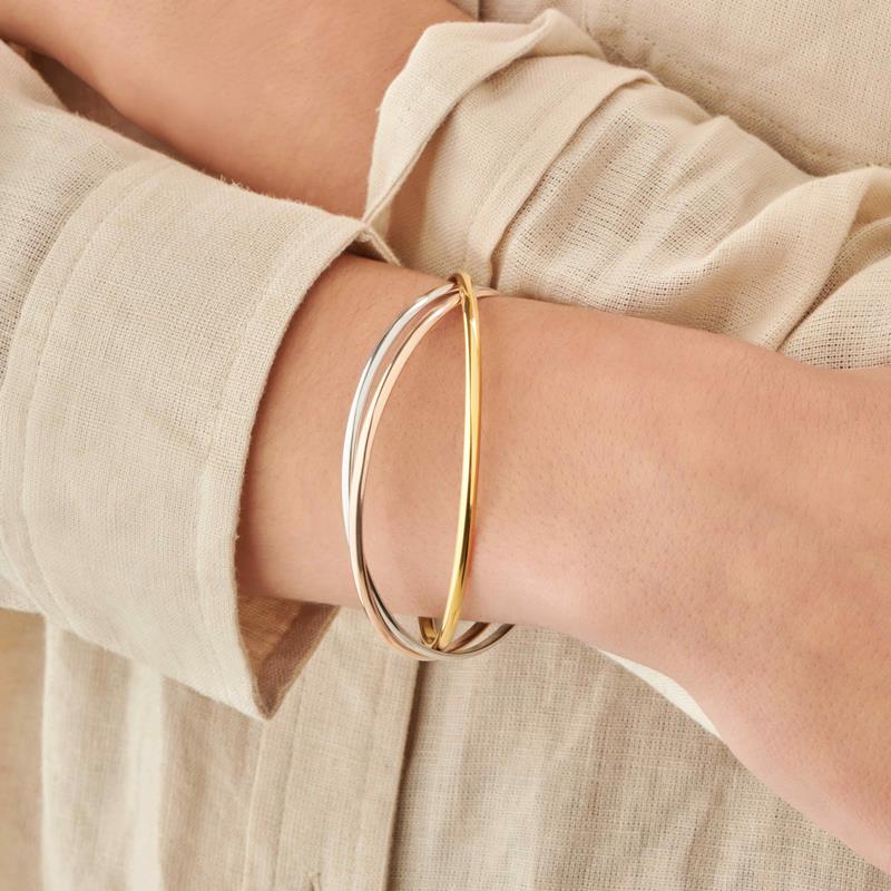 Coque de Nacre Bracelet jonc plaqué or 905636