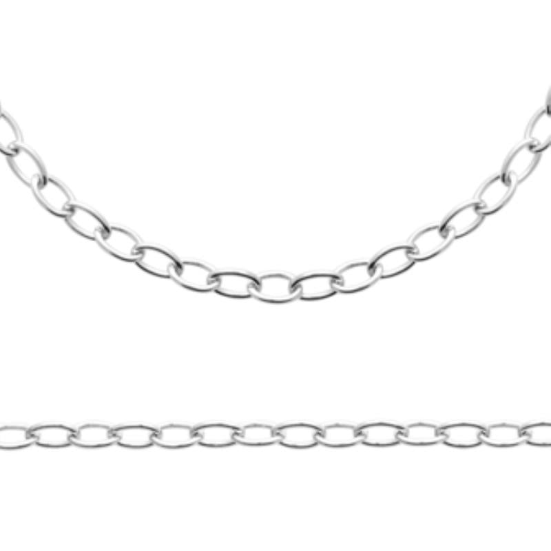 Coque de Nacre Chaîne argent 722204