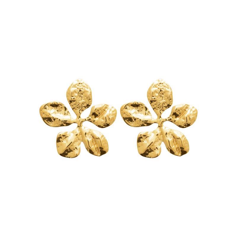 Izee Boucles d'oreilles pendantes acier doré 3118109
