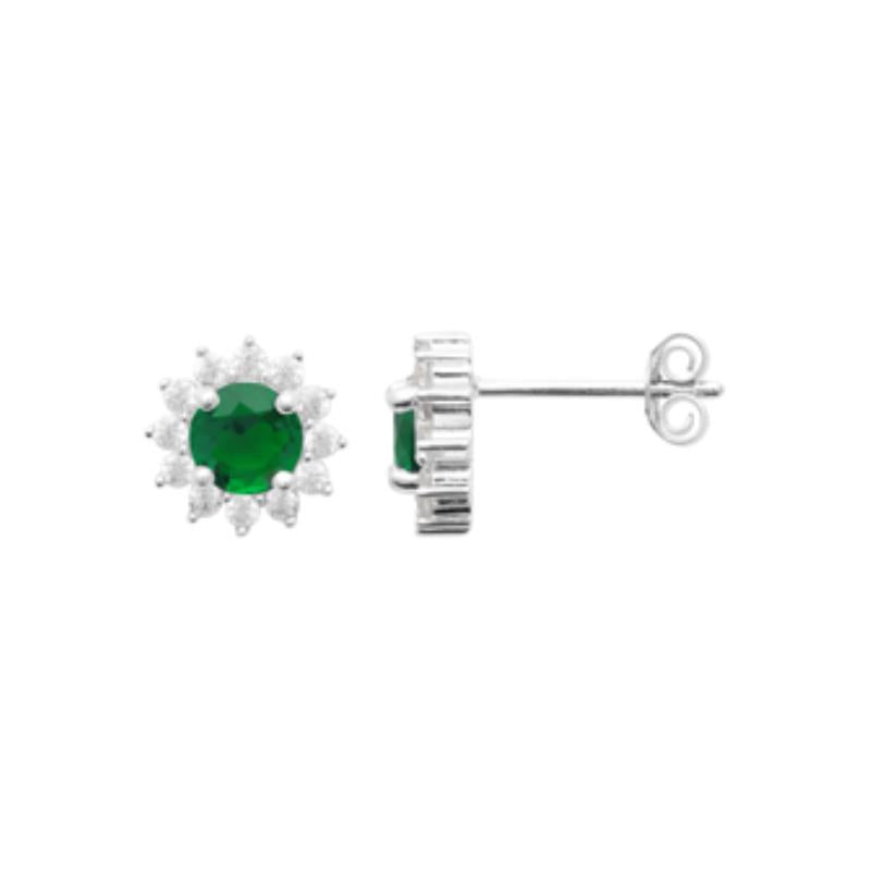 Coque de Nacre Puces d'oreilles argent 13045750