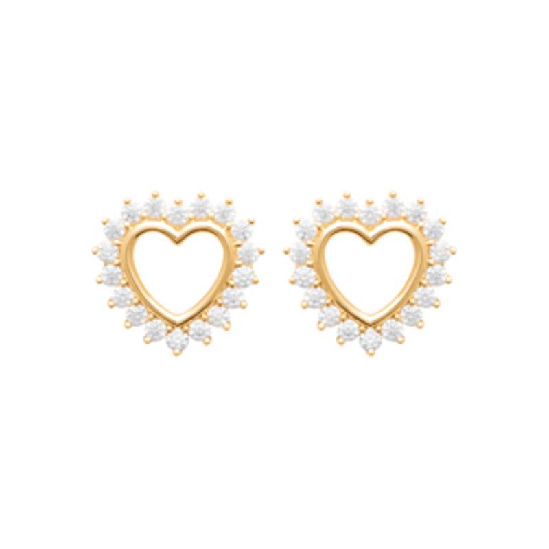 Coque de Nacre Puces d'oreilles plaqué or 23045210