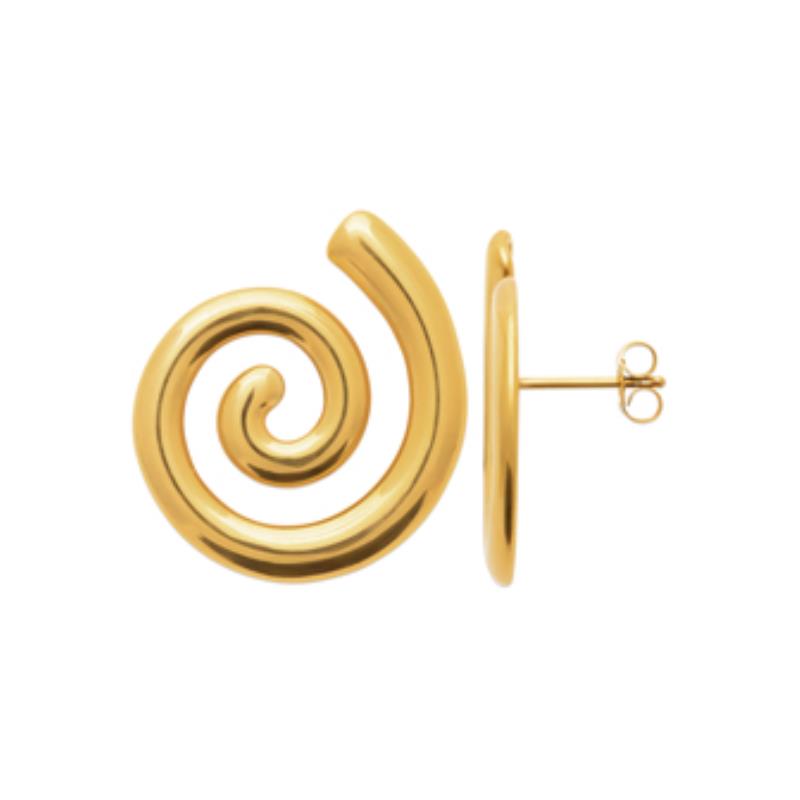 Coque de Nacre Boucles d'oreilles acier doré 3117609