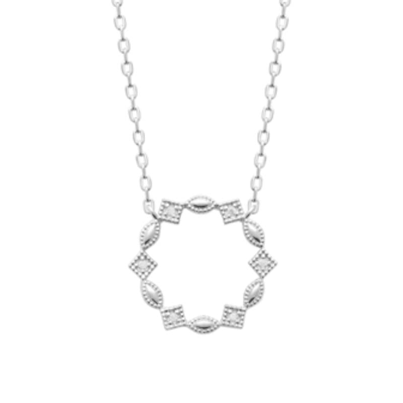 Coque de Nacre Collier argent 873724