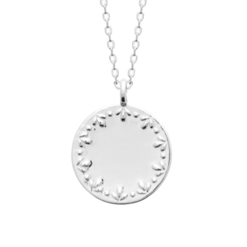 Coque de Nacre Collier argent 722226