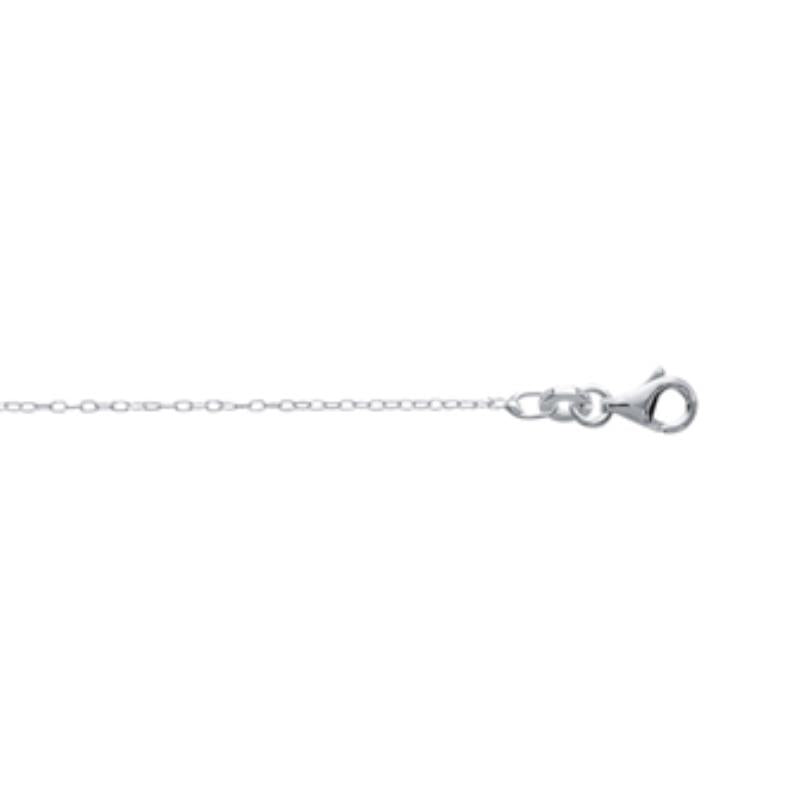 Coque de Nacre Chaîne maille forçat argent 124020