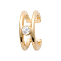 Coque de Nacre Bague d'oreille plaqué or 2596210