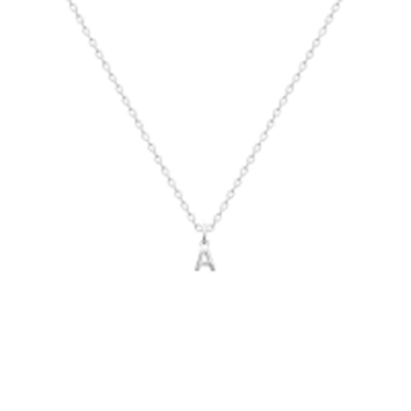 Coque de Nacre Pendentif initiale argent 7775601