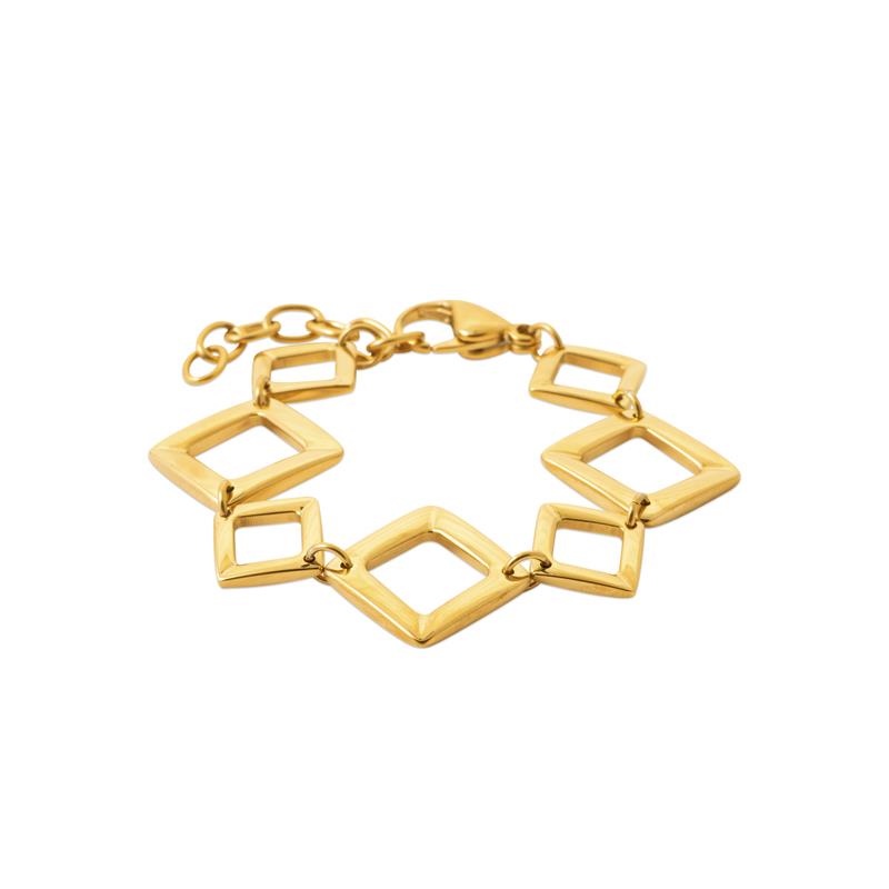 Coque de Nacre Bracelet acier doré 312349