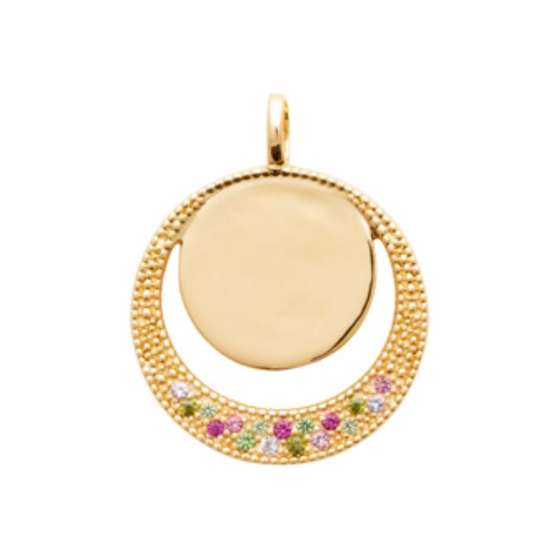 Coque de Nacre Médaille plaqué or 2784005