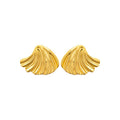 Coque de Nacre Boucles d'oreilles acier doré 3129909