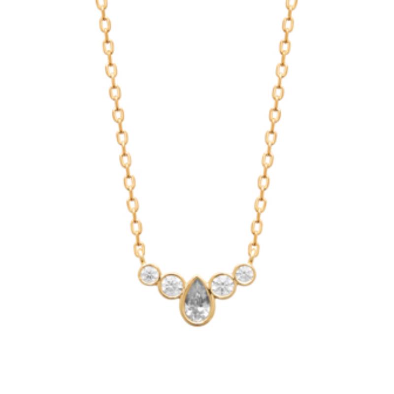Coque de Nacre Collier plaqué or 973888