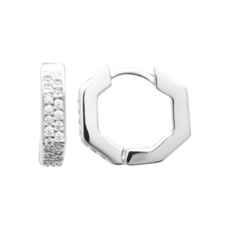 Coque de Nacre Créoles argent 1678510