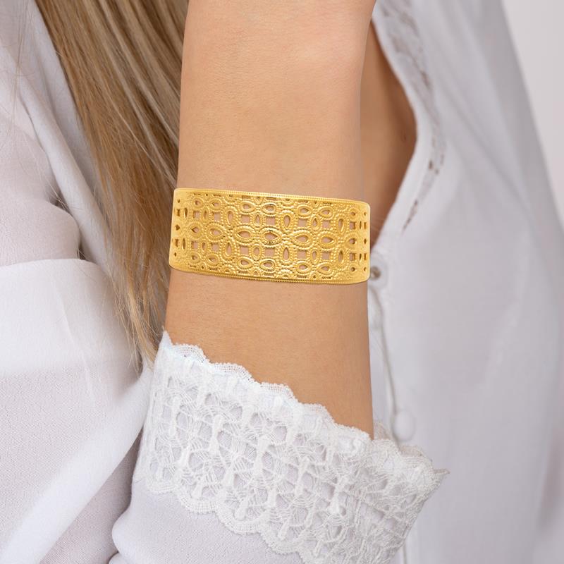 Coque de Nacre Collier acier doré 312393