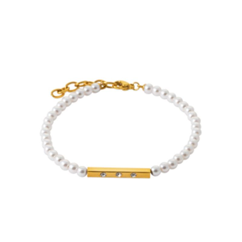 Coque de Nacre Bracelet acier doré 312363