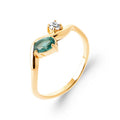 Coque de Nacre Bague plaqué or 20020150