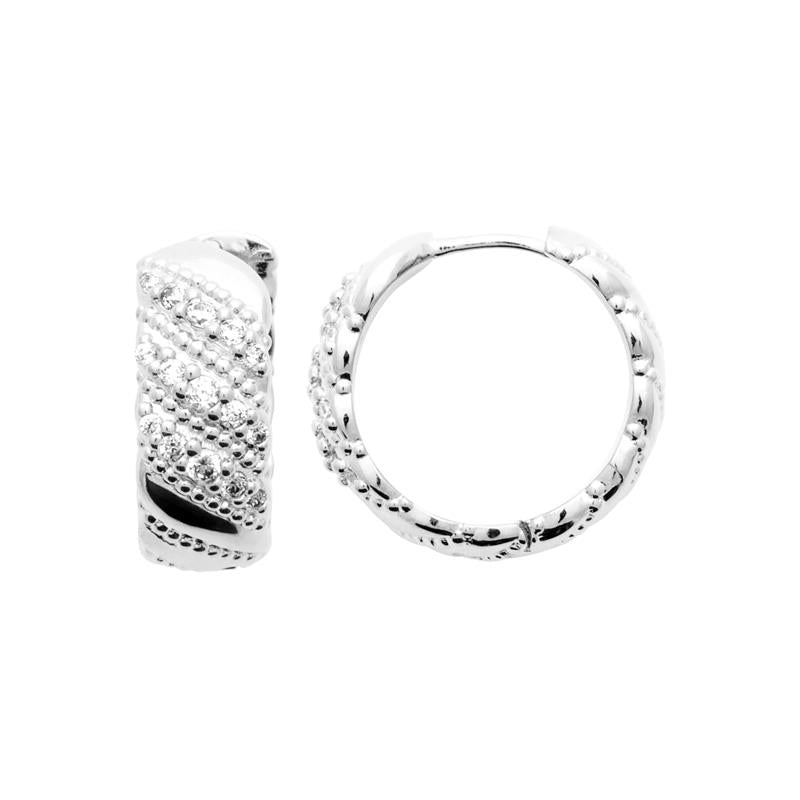 Coque de Nacre Créoles argent 1679010