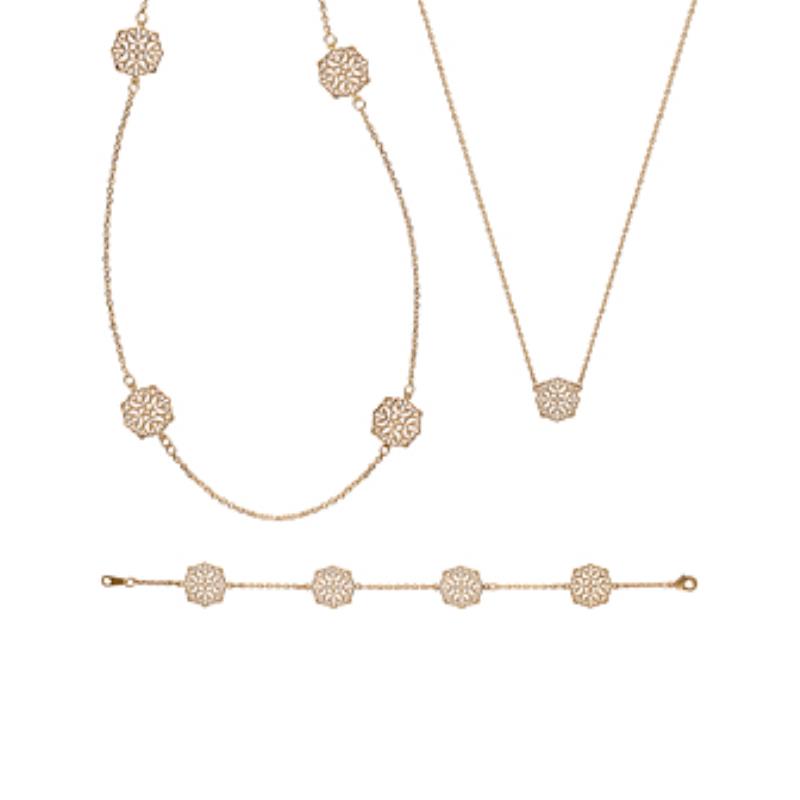 Coque de Nacre Collier plaqué or 921121