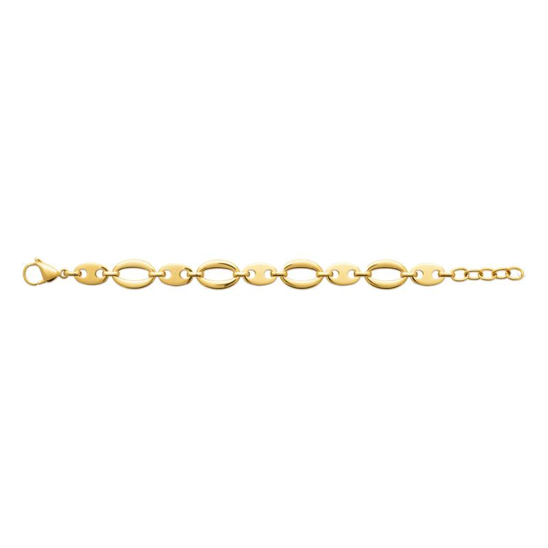 Coque de Nacre Bracelet acier doré 312348