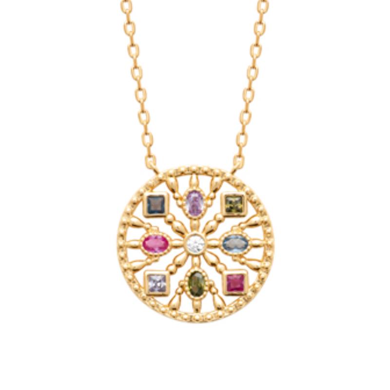 Coque de Nacre Collier plaqué or 974214