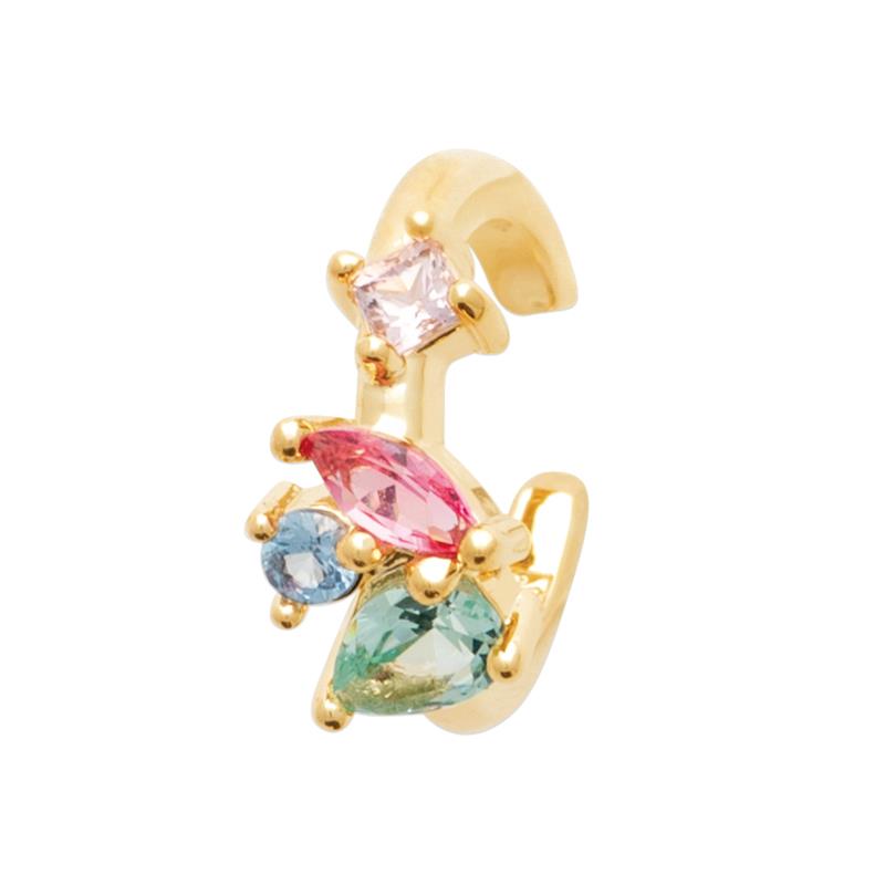Coque de Nacre Boucle d'oreille à l'unité plaqué or 23046705