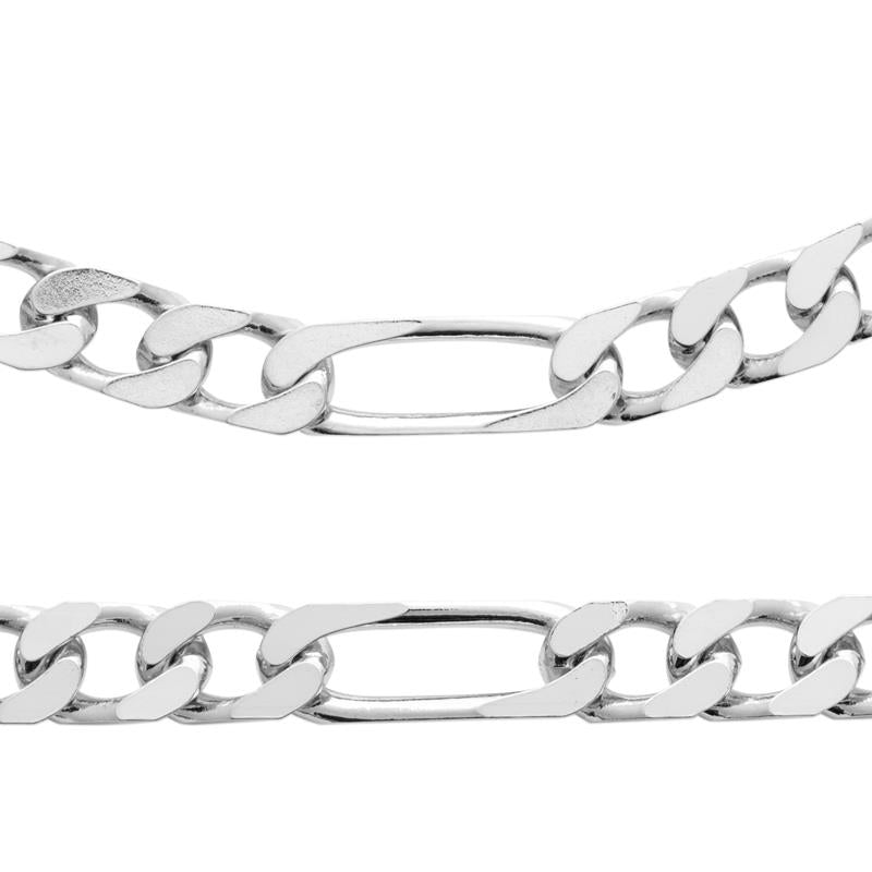 Coque de Nacre Chaîne maille figaro argent 733200