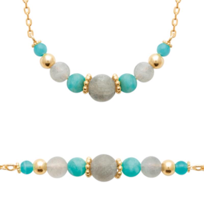 Coque de Nacre Collier plaqué or 974011