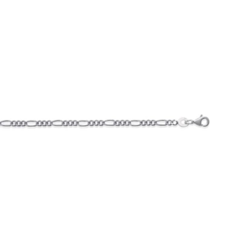 Coque de Nacre Chaîne maille figaro argent 133060