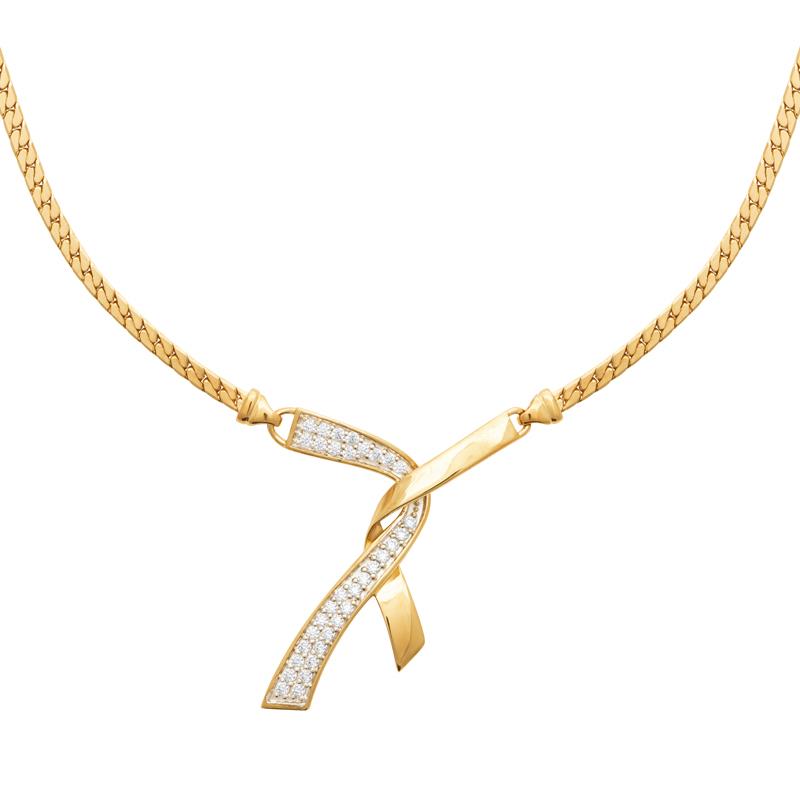 Coque de Nacre Collier plaqué or 970071