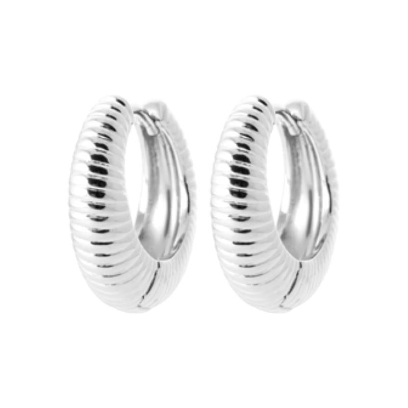 Coque de Nacre Créoles argent 7666400