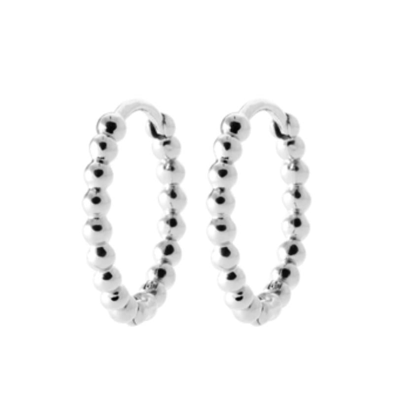 Coque de Nacre Créoles argent 7662115