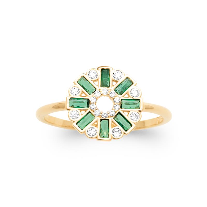 Coque de Nacre Bague plaqué or 20007250