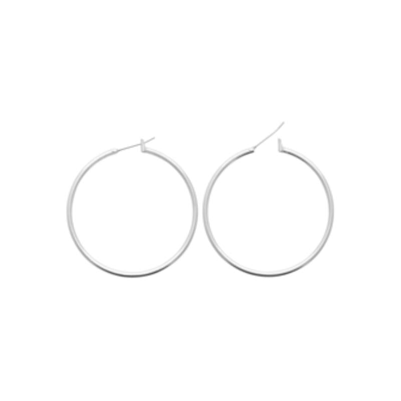 Coque de Nacre Créoles argent 79940