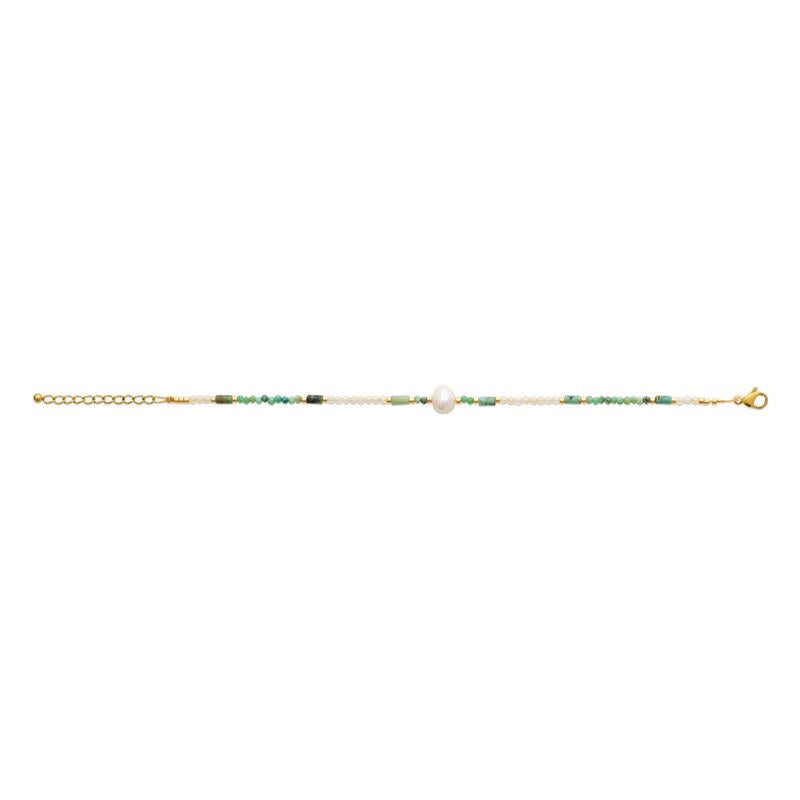 Coque de Nacre Bracelet acier doré 312271