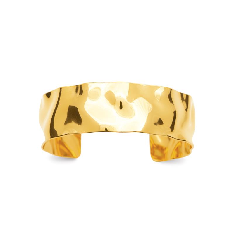 Coque de Nacre Bracelet jonc acier doré 312223