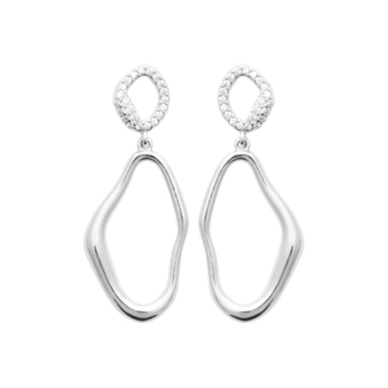 Coque de Nacre Boucles d'oreilles pendantes argent 13077810