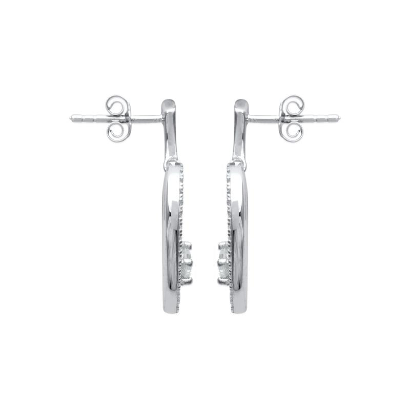 Coque de Nacre Boucles d'oreilles pendantes argent 1517010