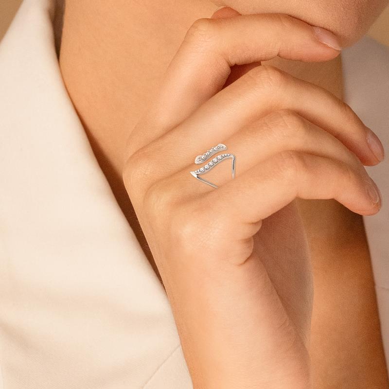 Coque de Nacre Bague argent 10010110