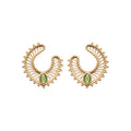 Coque de Nacre Puces d'oreilles plaqué or 23025850