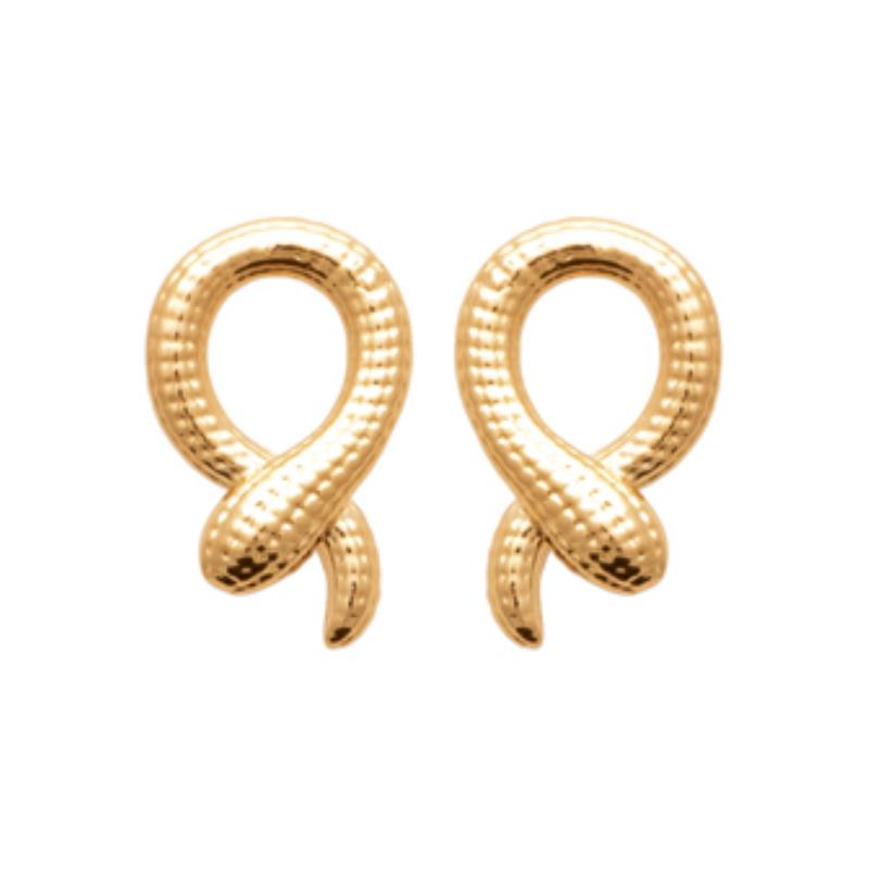 Coque de Nacre Puces d'oreilles plaqué or 2589000