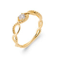 Coque de Nacre Bague solitaire plaqué or 2958810
