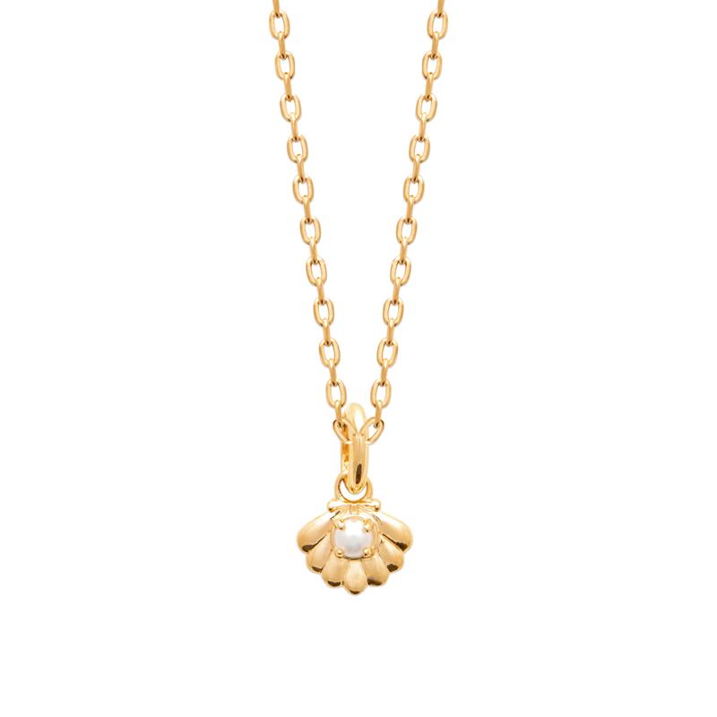 Coque de Nacre Pendentif plaqué or 974443
