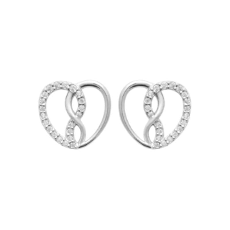 Coque de Nacre Puces d'oreilles argent 13028610